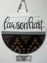 Load image into Gallery viewer, Aztec Round Baby Doorhanger