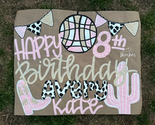 Load image into Gallery viewer, HandPainted Kraft Paper Banner