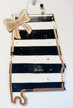 Load image into Gallery viewer, Preppy Striped State Doorhanger