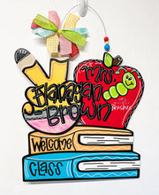 Load image into Gallery viewer, Peace, Apple, and Bookstack Doorhanger