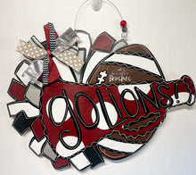 Load image into Gallery viewer, Cheer and Football Doorhanger