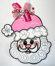 Load image into Gallery viewer, Whimsical Santa Doorhanger