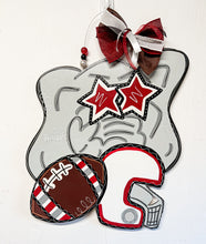 Load image into Gallery viewer, Preppy Football Mascot Doorhanger