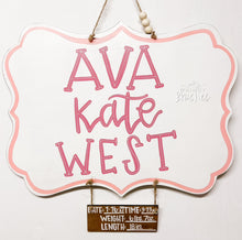 Load image into Gallery viewer, Full Name Quatre Le Foil Doorhanger