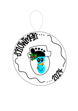 Load image into Gallery viewer, Footprint Ornament — MAKEUP EVENT