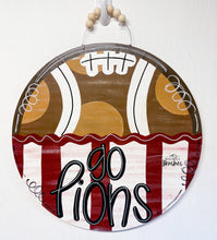 Load image into Gallery viewer, Football Team Round Doorhanger