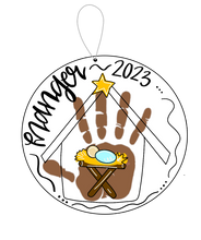 Load image into Gallery viewer, Handprint Ornament — MAKEUP EVENT