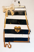 Load image into Gallery viewer, Preppy Striped State Doorhanger
