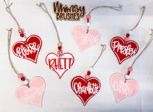 Load image into Gallery viewer, Valentines Name Bag Tag