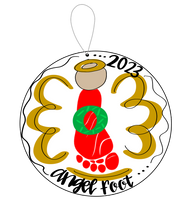 Load image into Gallery viewer, Footprint Ornament — MAKEUP EVENT