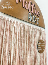 Load image into Gallery viewer, Half Circle Macrame Baby Doorhanger