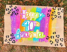 Load image into Gallery viewer, HandPainted Kraft Paper Banner