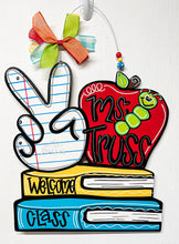 Load image into Gallery viewer, Peace, Apple, and Bookstack Doorhanger