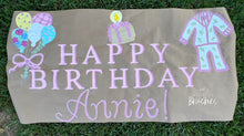 Load image into Gallery viewer, HandPainted Kraft Paper Banner