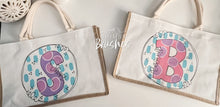 Load image into Gallery viewer, Painted Burlap Tote Bag