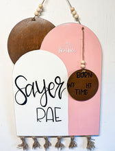 Load image into Gallery viewer, Modern Boho Shape Baby Doorhanger
