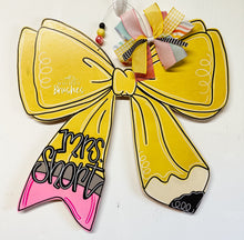 Load image into Gallery viewer, Pencil Bow Doorhanger