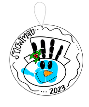 Load image into Gallery viewer, Handprint Ornament — MAKEUP EVENT