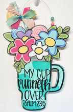 Load image into Gallery viewer, Runneth Over Tumbler Doorhanger