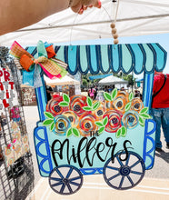 Load image into Gallery viewer, Floral Cart Doorhanger