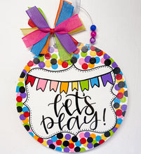 Load image into Gallery viewer, Confetti Banner Teacher Round