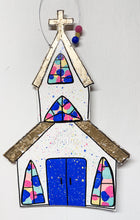 Load image into Gallery viewer, Gold Leaf Splatter Church Doorhanger