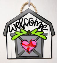 Load image into Gallery viewer, White Barn House Interchangeable Doorhanger