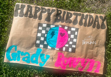 Load image into Gallery viewer, HandPainted Kraft Paper Banner