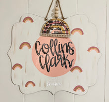 Load image into Gallery viewer, Boho Rainbow Quatre Le Foil Doorhanger