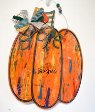 Load image into Gallery viewer, MultiColored Pumpkin Doorhanger