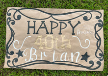 Load image into Gallery viewer, HandPainted Kraft Paper Banner