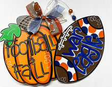 Load image into Gallery viewer, Football and Fall Doorhanger