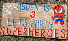 Load image into Gallery viewer, HandPainted Kraft Paper Banner