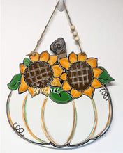 Load image into Gallery viewer, Sunflower Pumpkin Doorhanger