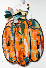 Load image into Gallery viewer, MultiColored Pumpkin Doorhanger