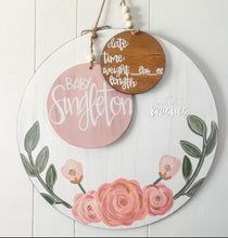 Load image into Gallery viewer, Muted Floral Baby Round