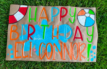 Load image into Gallery viewer, HandPainted Kraft Paper Banner