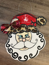 Load image into Gallery viewer, Cheetah Santa Doorhanger