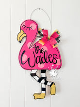 Load image into Gallery viewer, Funky Flamingo Doorhanger