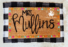 Load image into Gallery viewer, Polka Dot Name Doormat