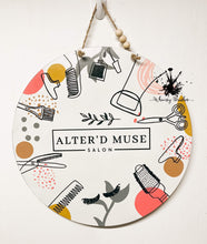 Load image into Gallery viewer, Custom Round Business Logo Doorhanger