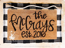 Load image into Gallery viewer, Last Name Doormat