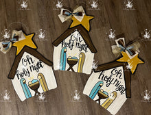 Load image into Gallery viewer, Holy Night Manger Doorhanger