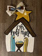 Load image into Gallery viewer, Holy Night Manger Doorhanger
