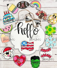 Load image into Gallery viewer, Hello Bubble Plaque Interchangeable Base