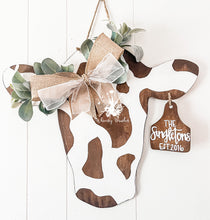Load image into Gallery viewer, Cow Doorhanger