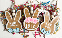 Load image into Gallery viewer, Bunny Easter Basket Name Tag