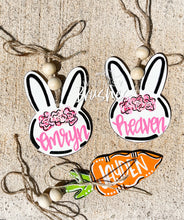 Load image into Gallery viewer, Bunny Easter Basket Name Tag
