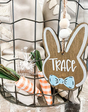 Load image into Gallery viewer, Bunny Easter Basket Name Tag