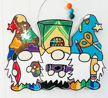Load image into Gallery viewer, Teacher Gnome Trio Doorhanger